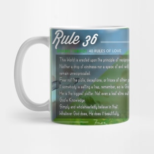 40 RULES OF LOVE - 36 Mug